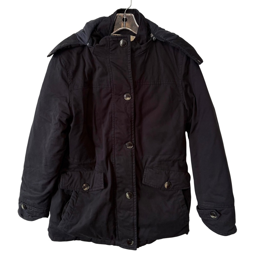 Wenven Women's‎ Black Removable Hood Insulated Jacket in Size S